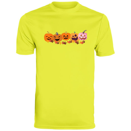 Jack 0 Lanterns in a Row CLOSEOUT --  Men's Moisture-Wicking Tee