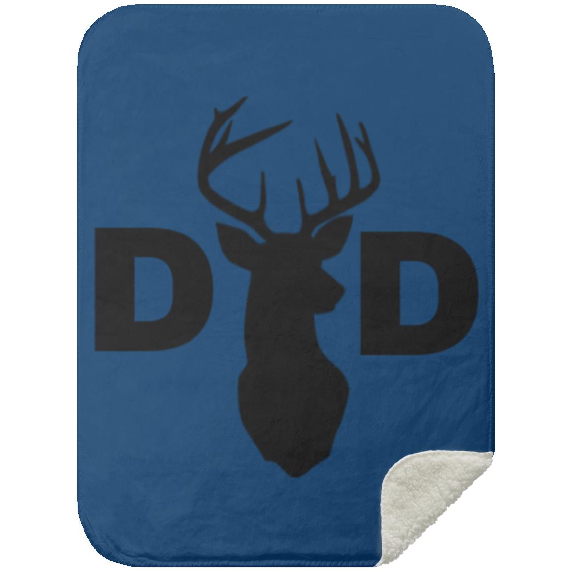 Dad Deer Dad hat MSHS Premium Sherpa Blanket 30x40