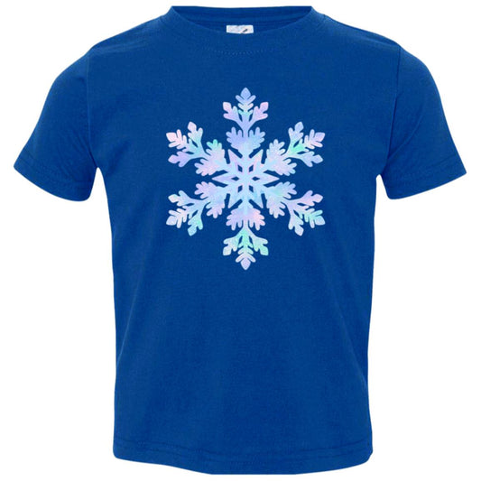 Snowflake blue and purple -- Toddler Jersey T-Shirt