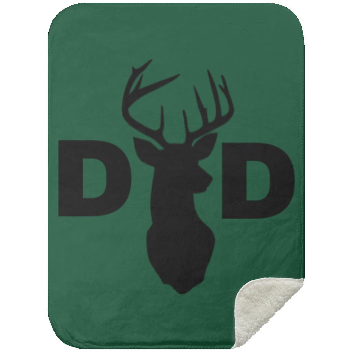 Dad Deer Dad hat MSHS Premium Sherpa Blanket 30x40