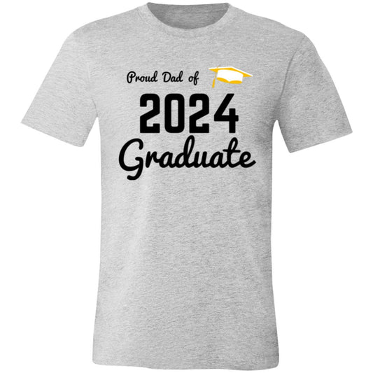 Proud Dad -- Graduate 2024 -- Unisex Jersey Short-Sleeve T-Shirt