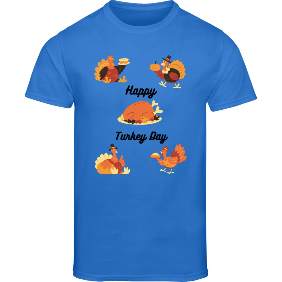 Happy Turkey Day -- Champion Adult Short Sleeve Tee