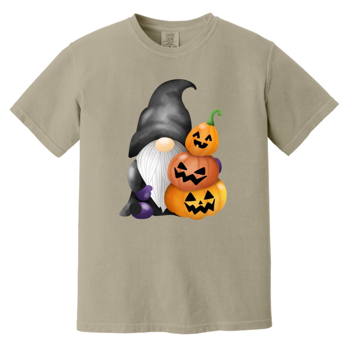 Gnome wJack o' Lanterns CC1717 Heavyweight Garment-Dyed T-Shirt