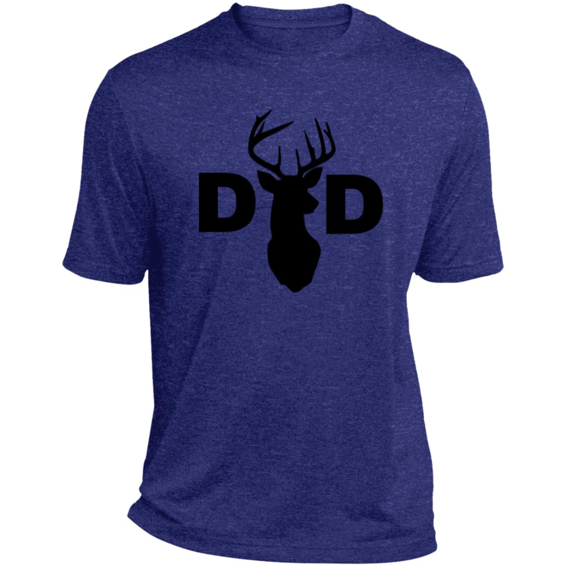 Dad Deer Dad CLOSEOUT -- Heather Performance Tee