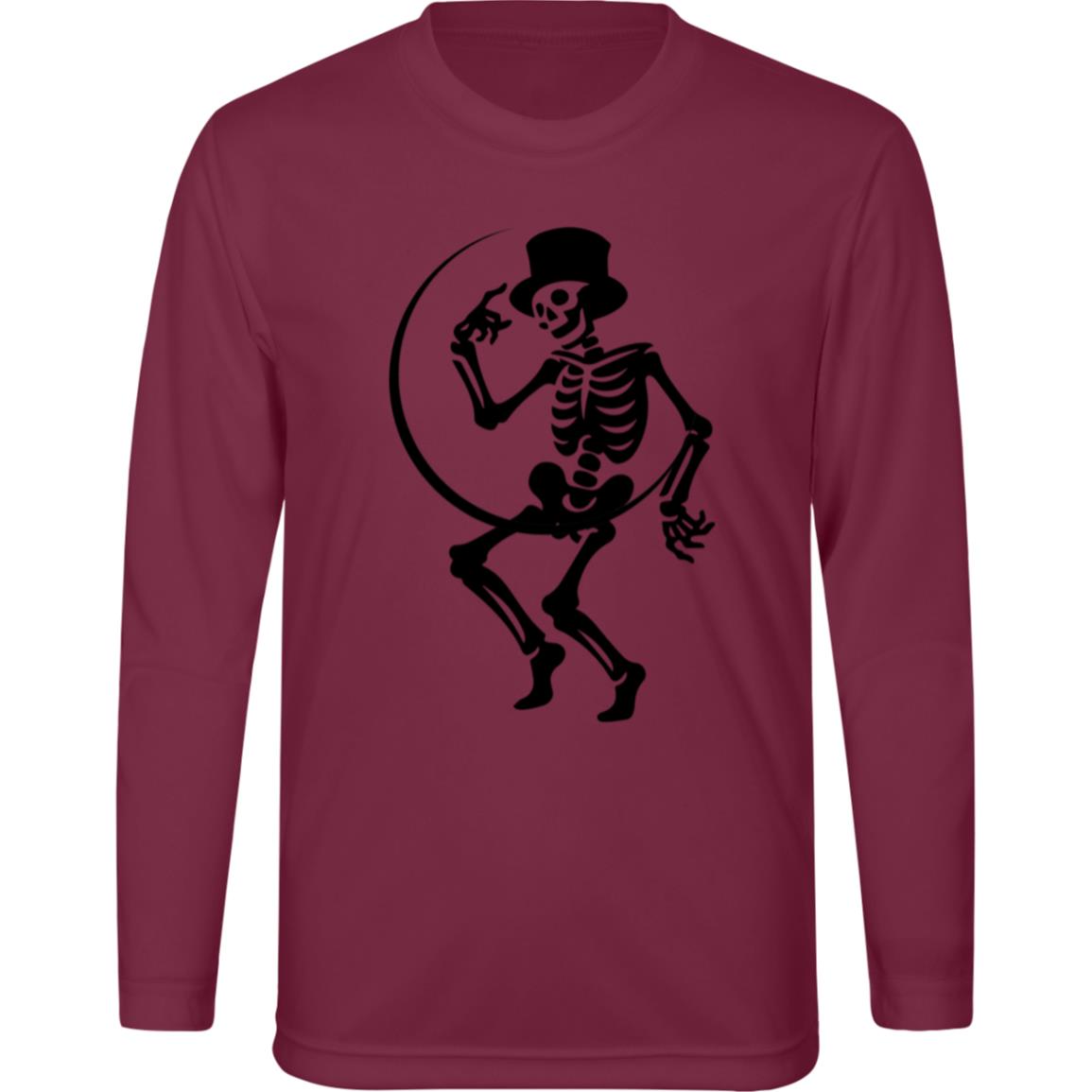 Moon and Skeleton --  Kids Zone Long Sleeve Tee