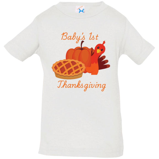 Baby’s 1st Thanksgiving Turkey --  Infant Jersey T-Shirt