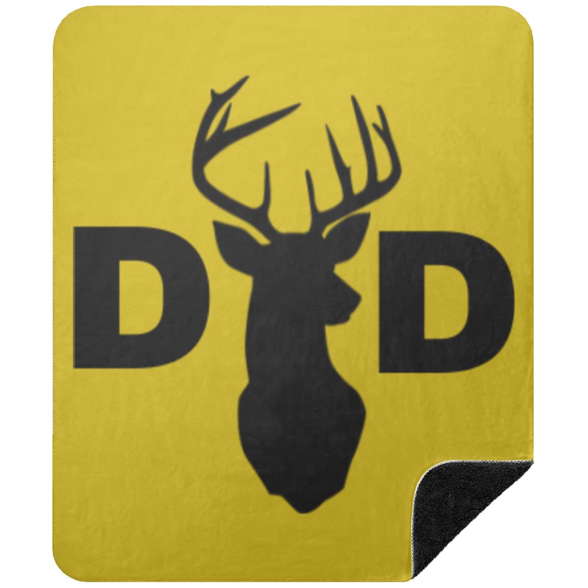 Dad Deer Dad hat BSHM Premium Black Sherpa Blanket 50x60