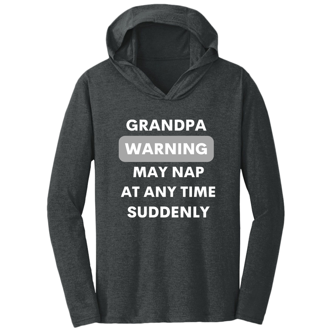Grandpa naps white DM139 Triblend T-Shirt Hoodie