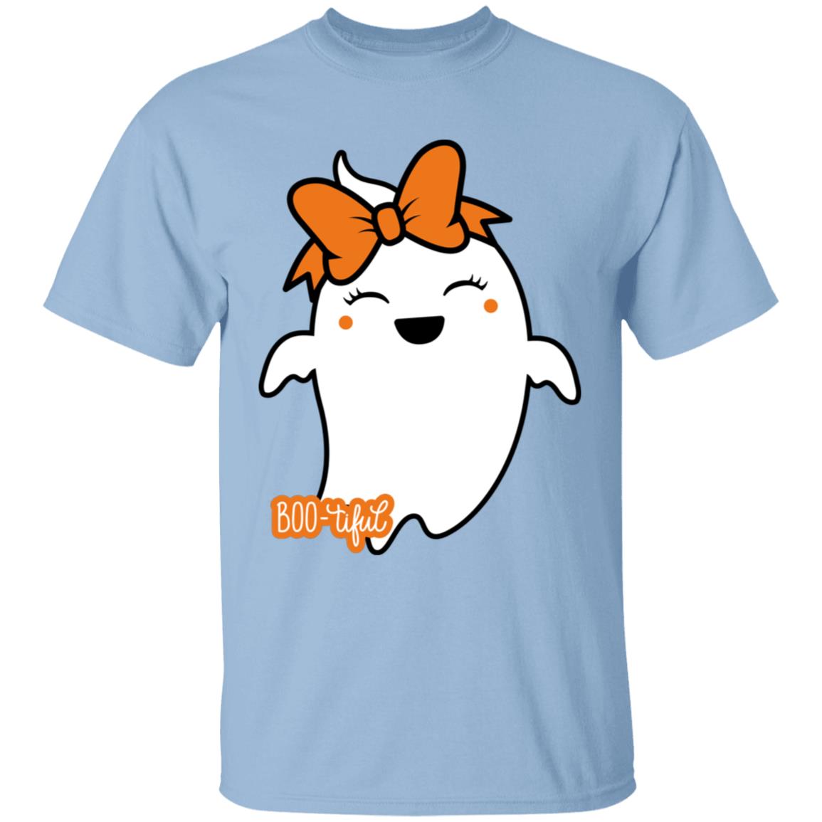 Boo-tiful Ghost with Bow G500B Youth 5.3 oz 100% Cotton T-Shirt