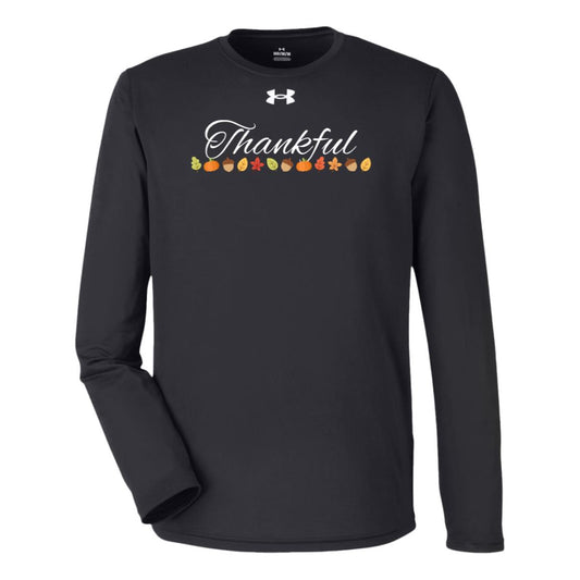 Thankful White -- Under Armour Team Tech Long Sleeve Tee