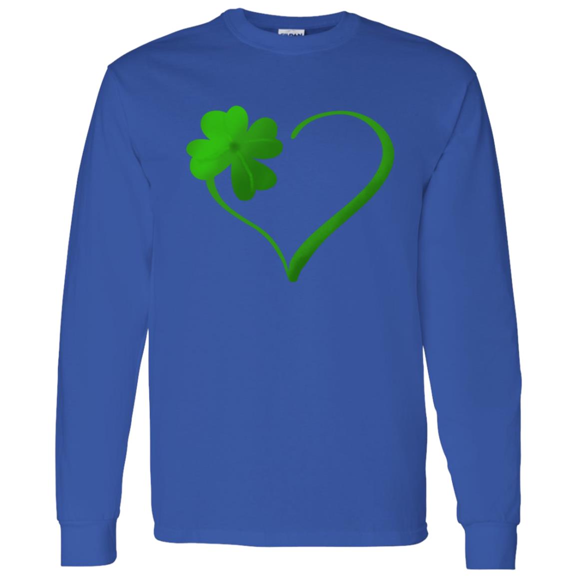 Clover Heart -- Long Sleeve T-Shirt 5.3 oz.