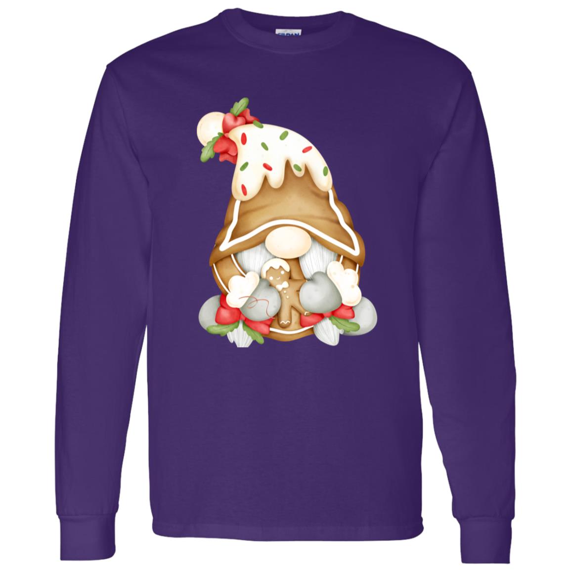 Gingerbread Gnome G540 LS T-Shirt 5.3 oz.