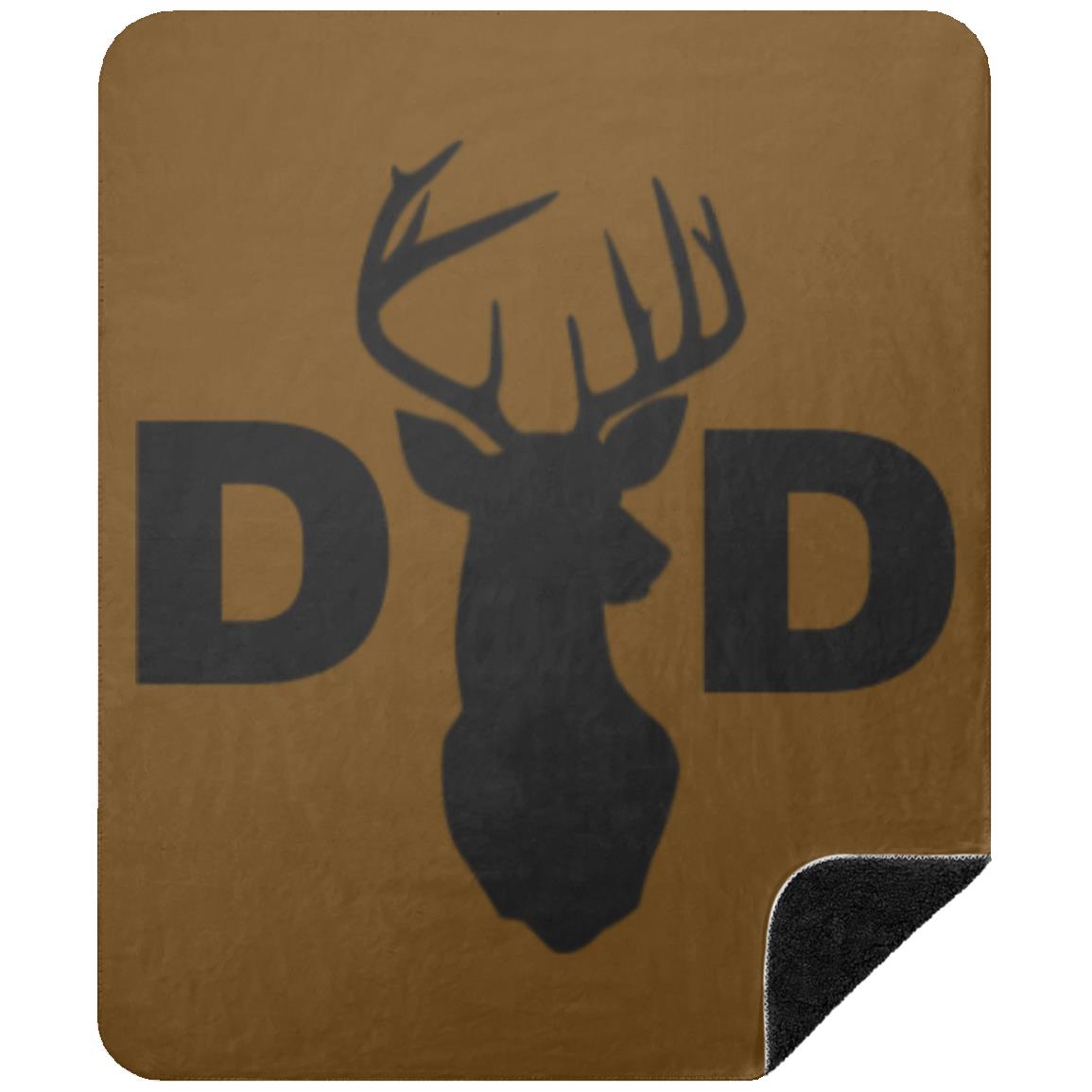 Dad Deer Dad hat BSHM Premium Black Sherpa Blanket 50x60