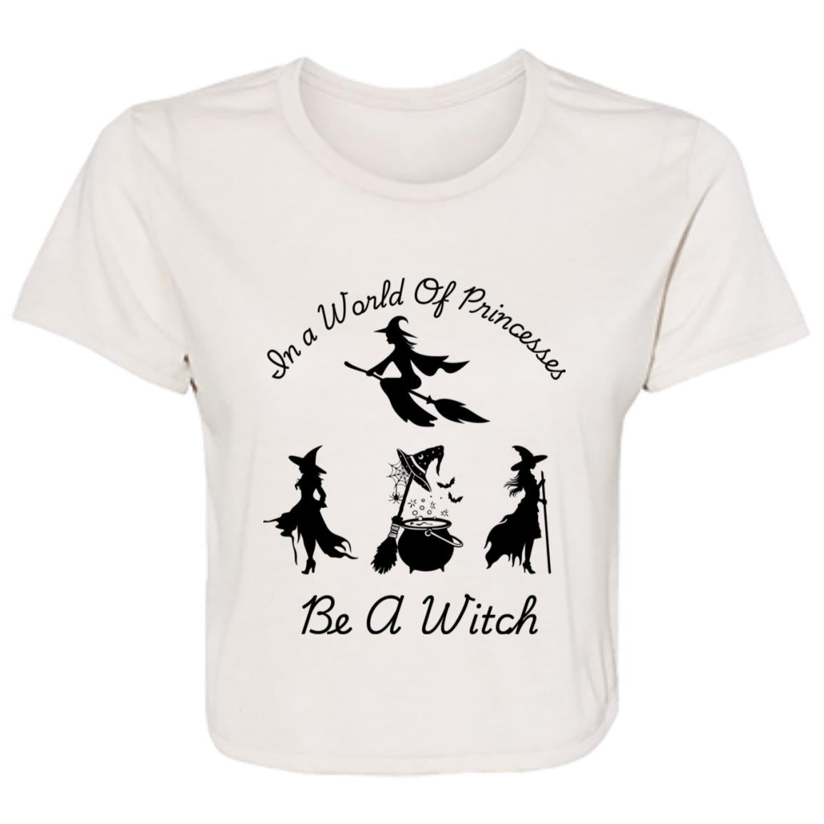 Be a Witch  -- Ladies' Flowy Cropped Tee