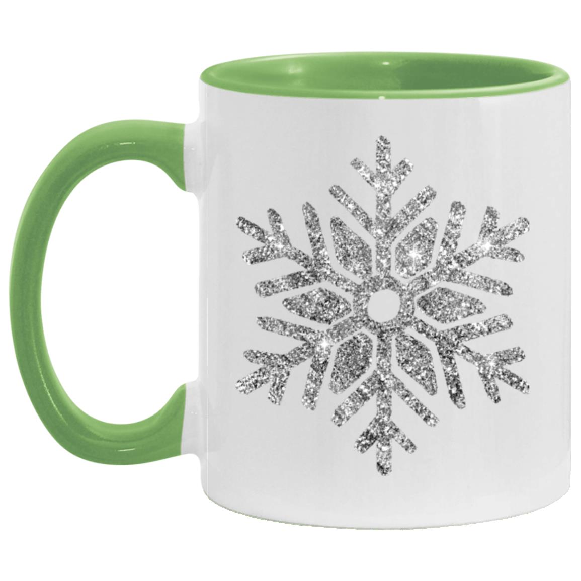 Sliver Snowflake AM11OZ 11oz Accent Mug