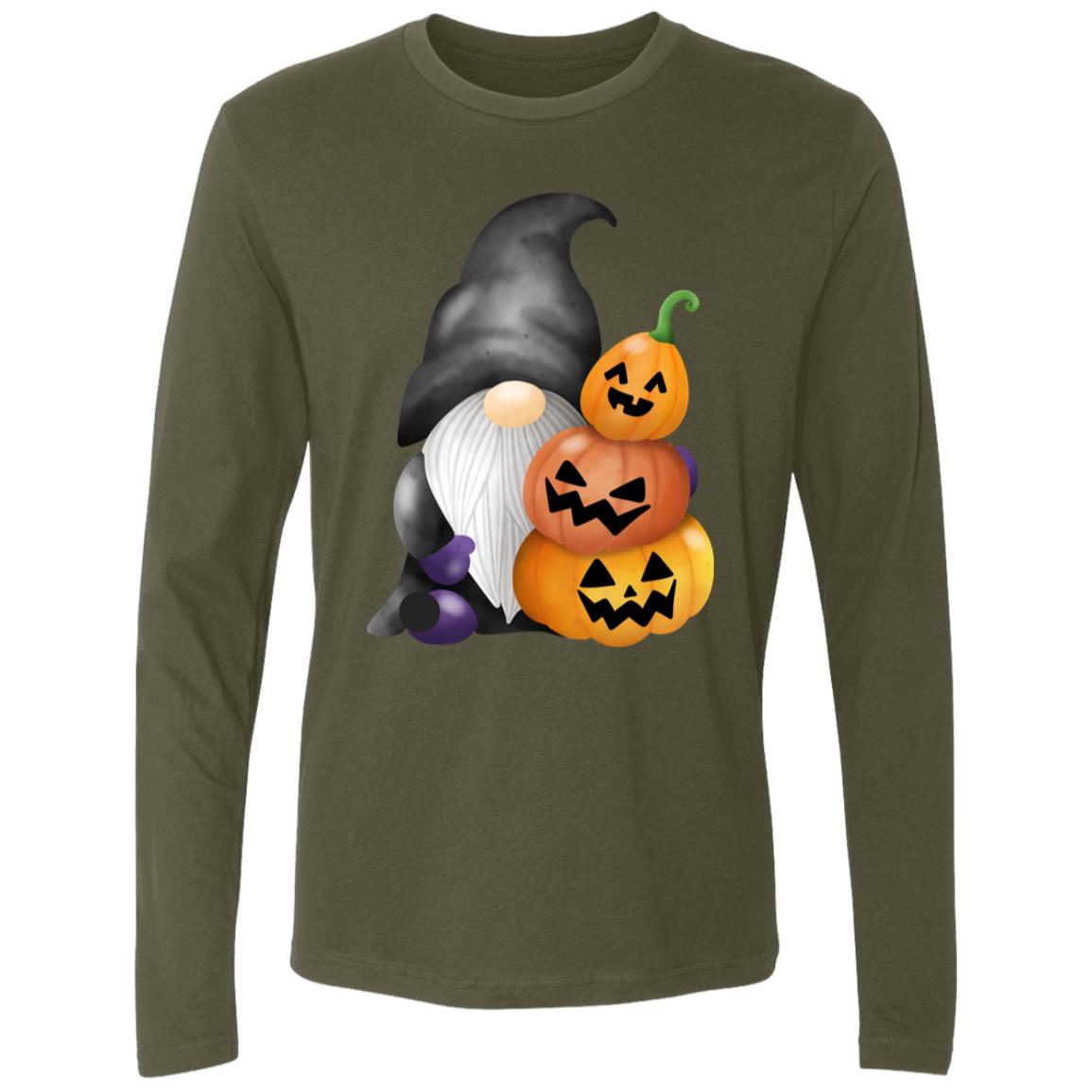 Gnome wJack o' Lanterns NL3601 Men's Premium LS