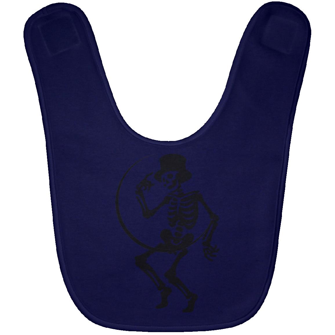 Moon and Skeleton -- Baby Bib