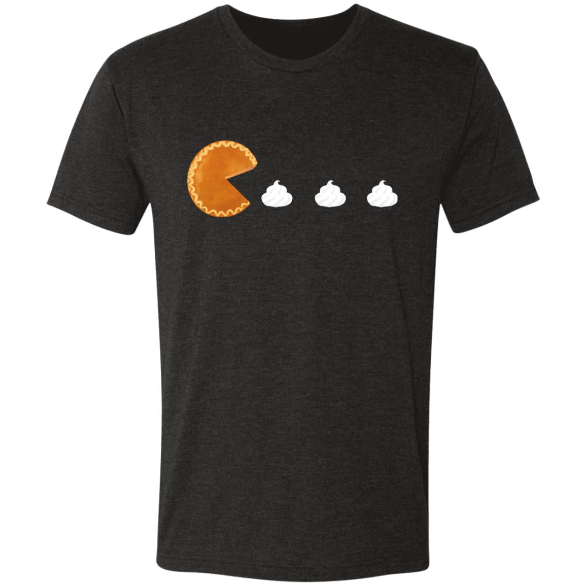 Pumpkin Pac Man -- Men's Triblend T-Shirt