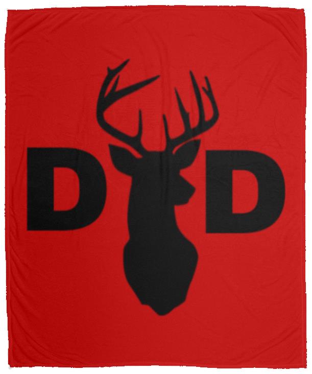 Dad Deer Dad hat VPM Cozy Plush Fleece Blanket - 50x60