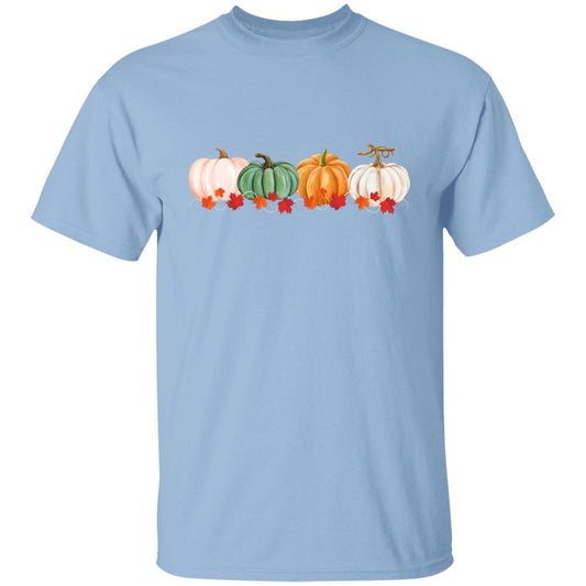 Pumpkins in a Row -- Youth 5.3 oz 100% Cotton T-Shirt