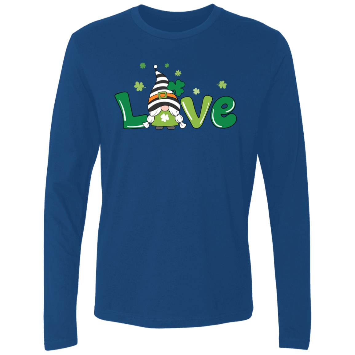 clover love gnome NL3601 Men's Premium LS