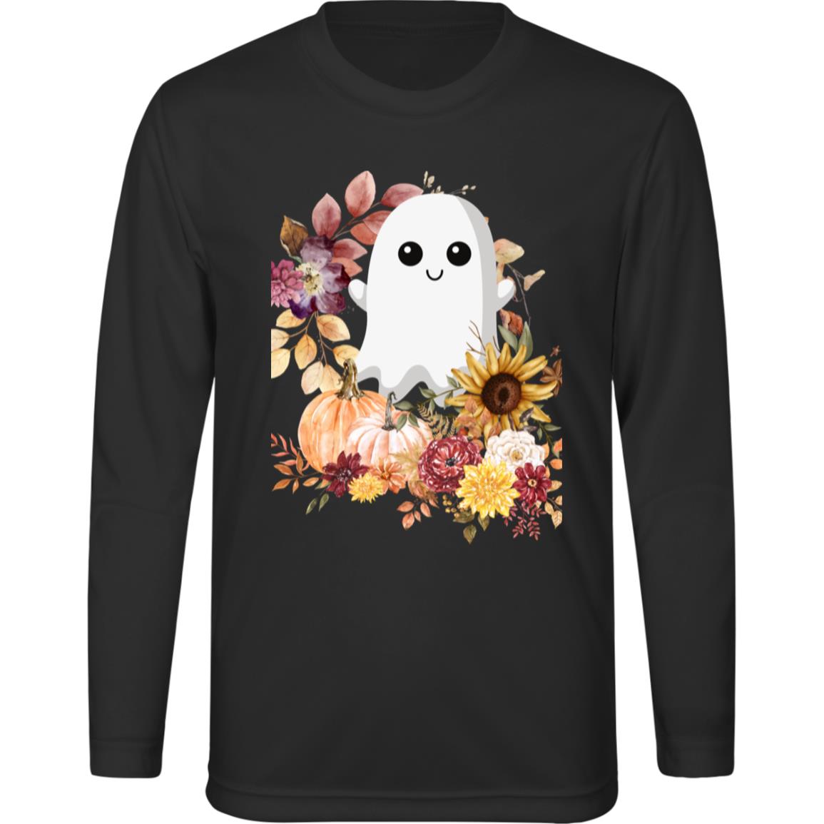 Fall Ghost -- Team 365 Kids Zone Long Sleeve Tee