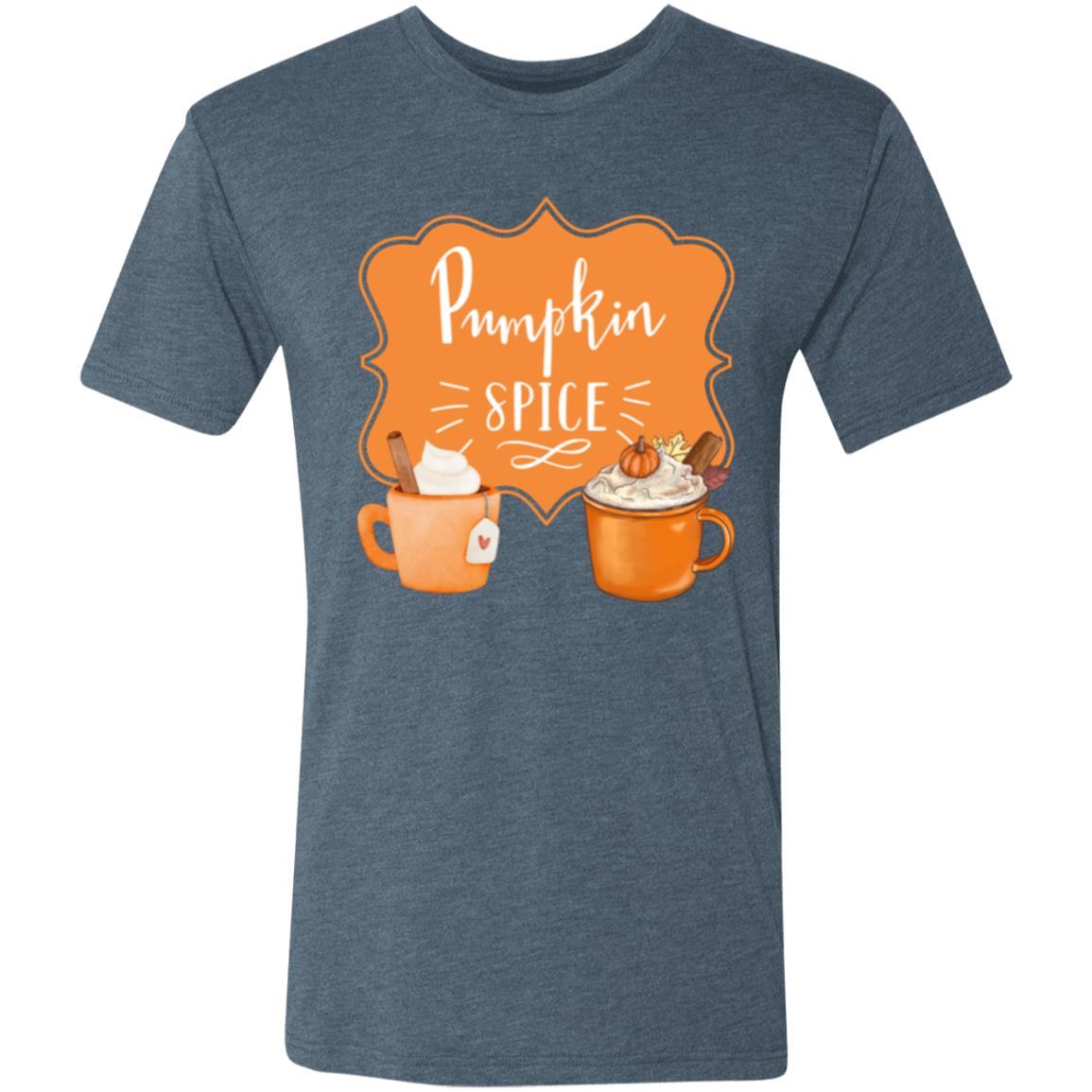 Pumpkin Spice Latte Orange -- Men's Triblend T-Shirt