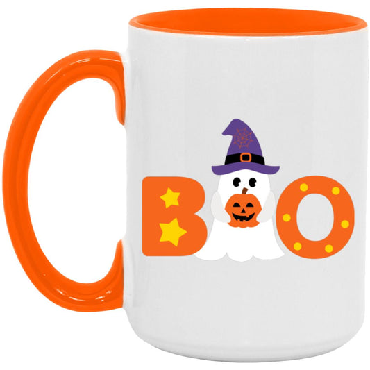 BOO Ghost -- 15oz Accent Mug