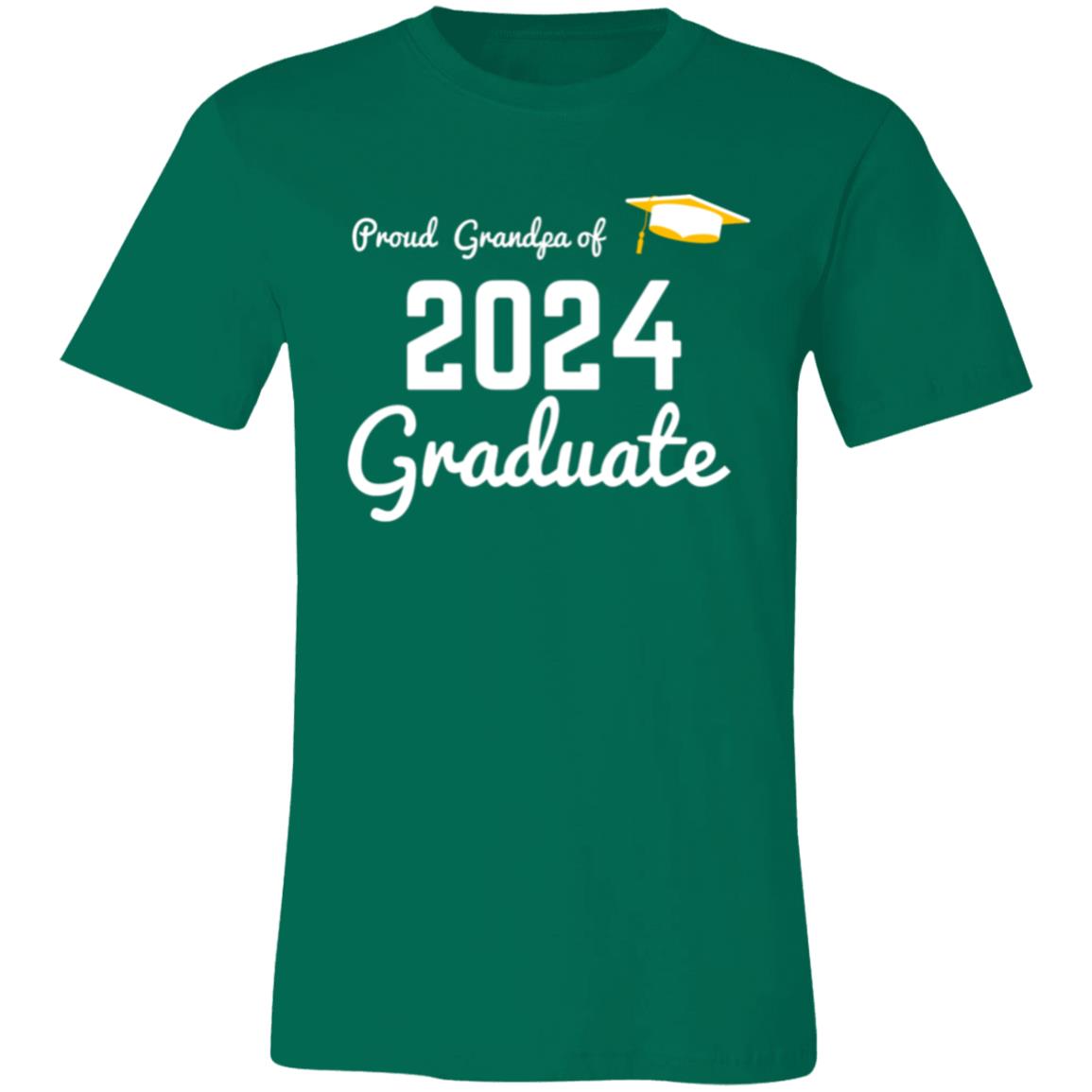 Proud Grandpa -- Graduate 2024 -- Unisex Jersey Short-Sleeve T-Shirt