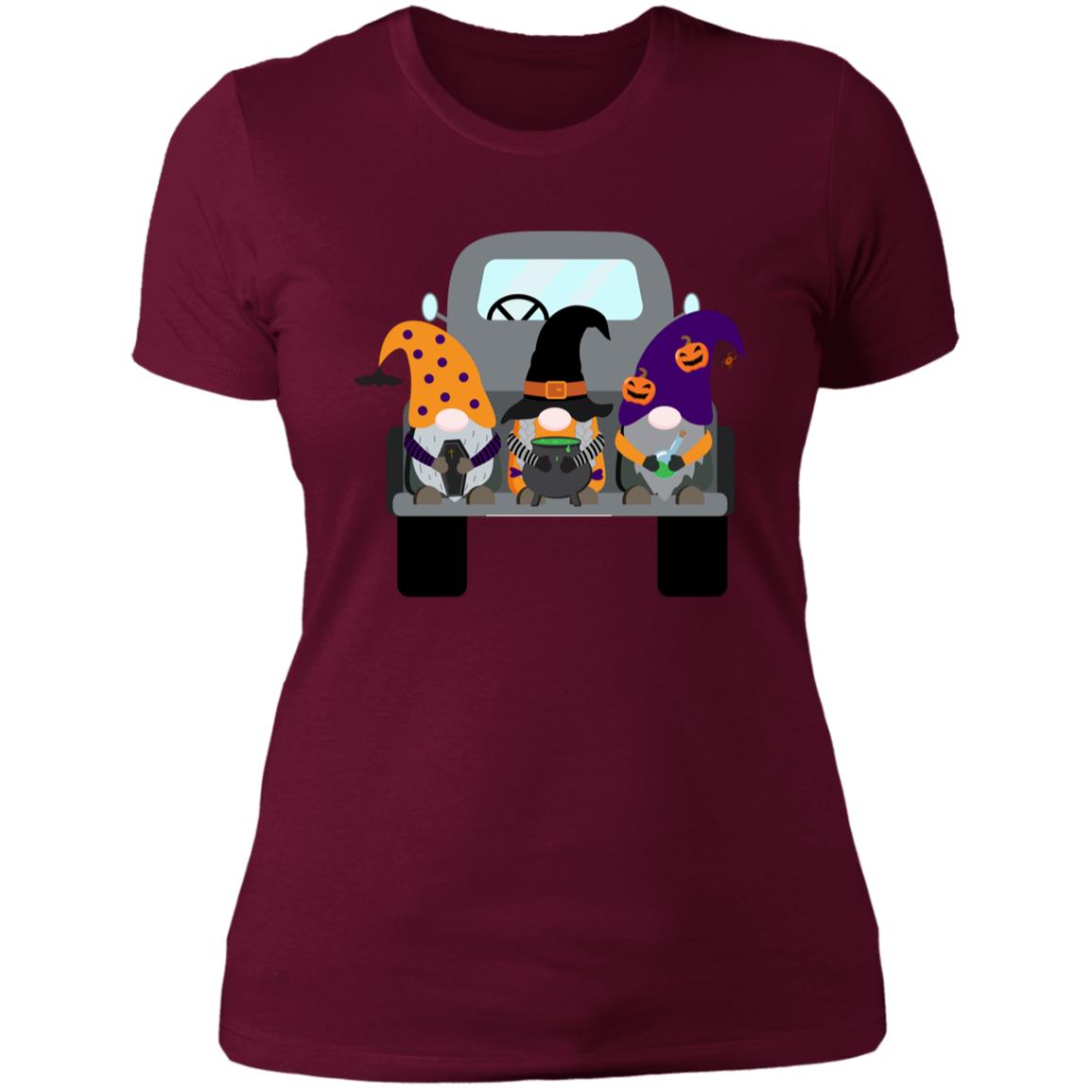 Halloween Gnomes in a Truck NL3900 Ladies' Boyfriend T-Shirt