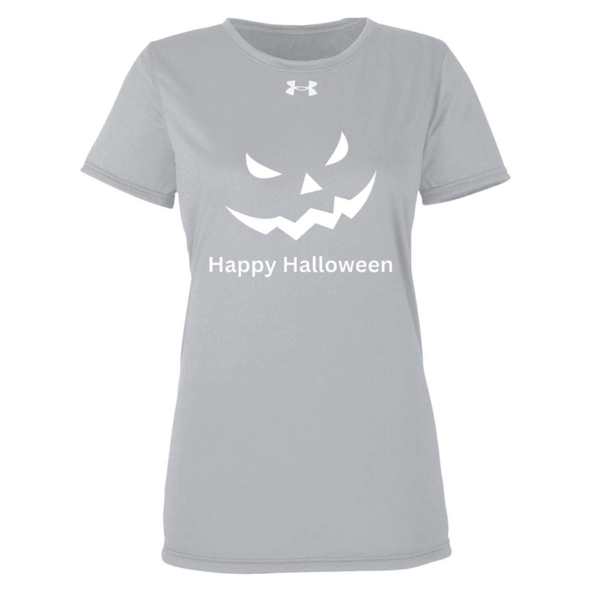 Scary Black Jack o' Lantern 1376847 Under Armour Womens Team Tech Tee