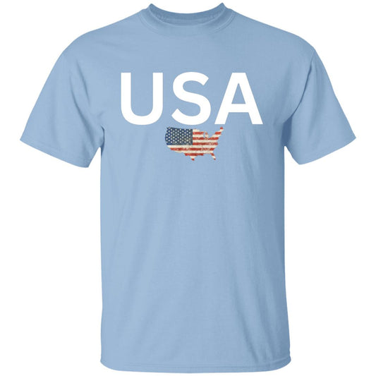 USA states flag G500B Youth 5.3 oz 100% Cotton T-Shirt