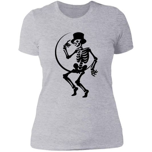 Moon and Skeleton -- Ladies' Boyfriend T-Shirt