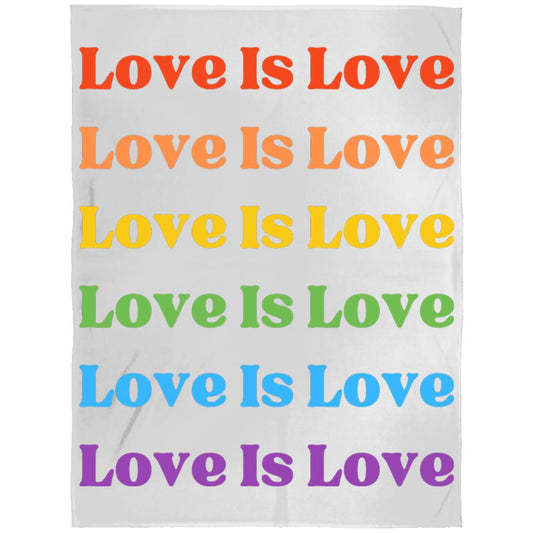 Arctic Fleece Blanket 60x80 -- Love Is Love