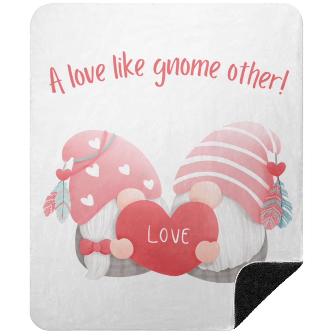 love gnome other BSHM Premium Black Sherpa Blanket 50x60