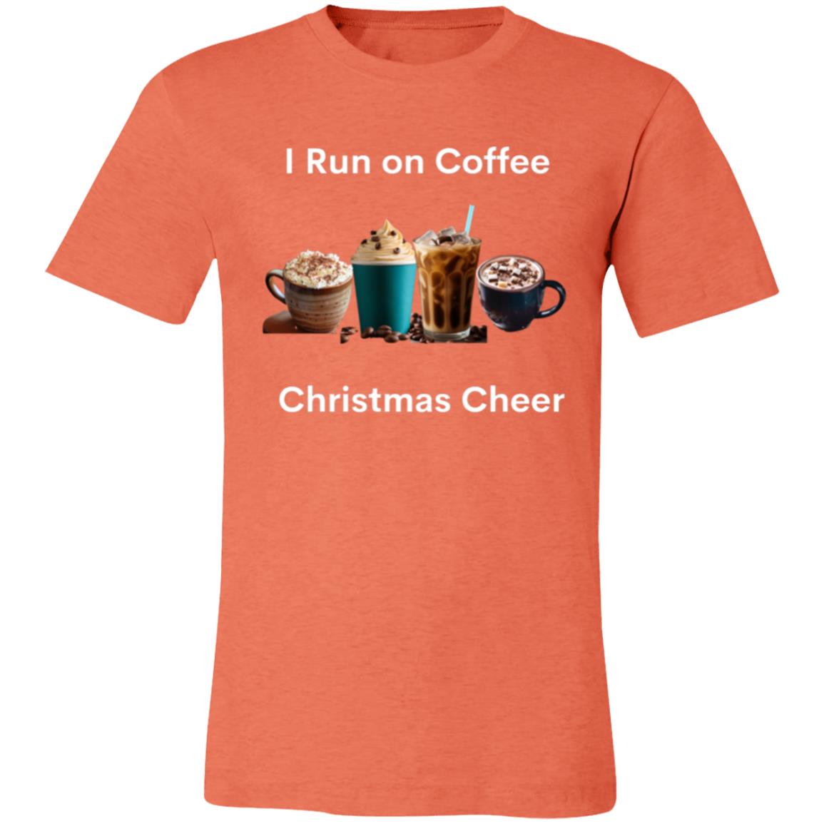 I Run on Coffee white -- Unisex Jersey Short-Sleeve T-Shirt