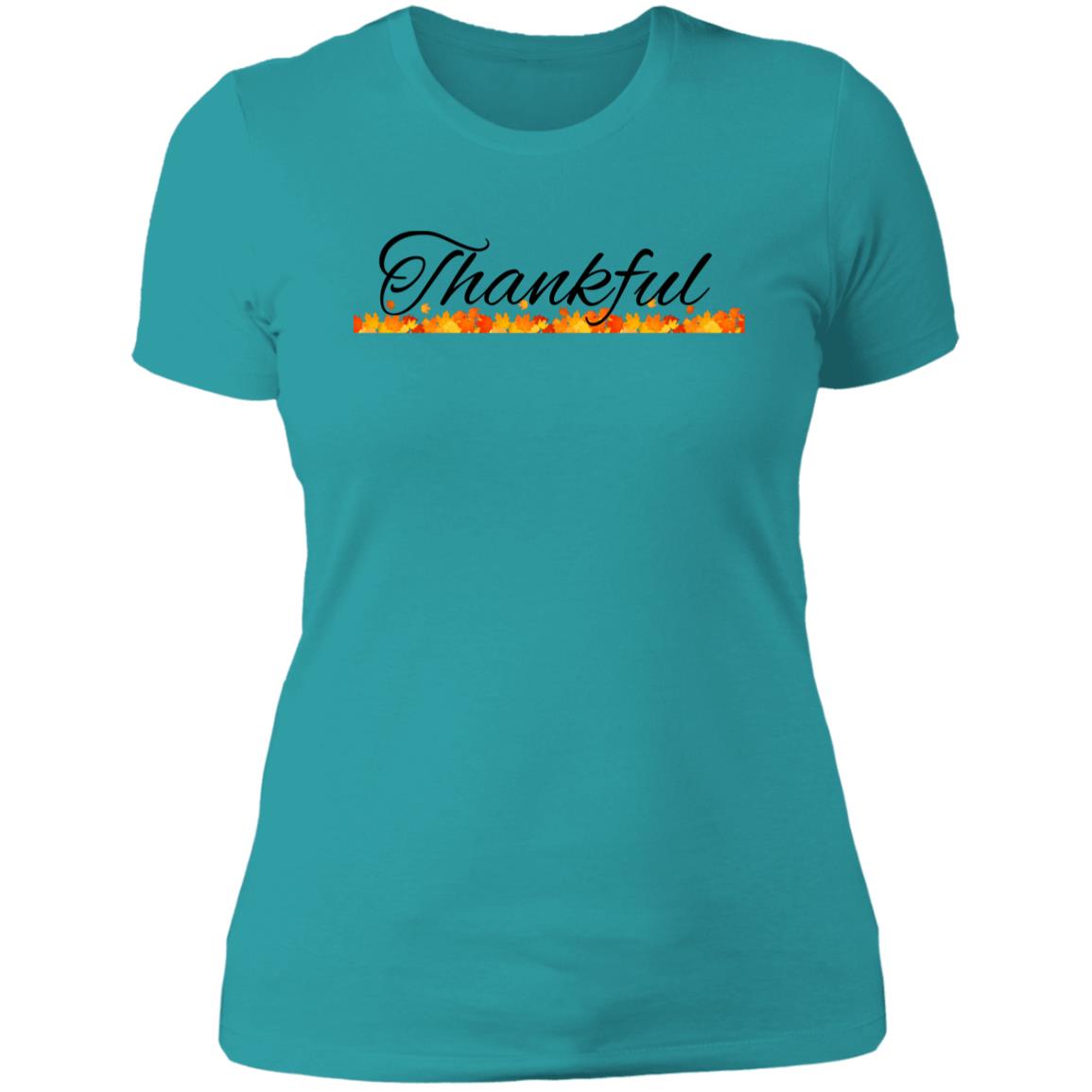 Thankful--  Ladies' Boyfriend T-Shirt