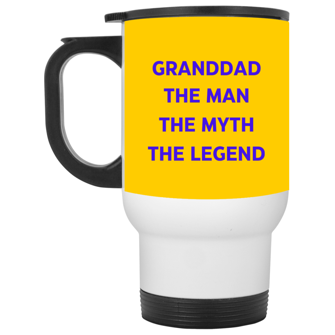 GRANDDAD THE MAN XP8400W White Travel Mug