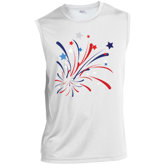 4th of July Firework -- CLOSEOUT -- Ladies' Jersey V-Neck T-Shirt