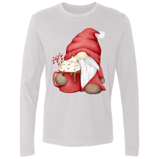 Hot Chocolate Gnome -- Men's Premium Long Sleeve