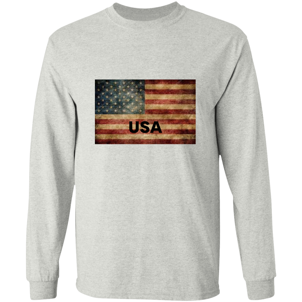 American Flag -- LS Ultra Cotton T-Shirt