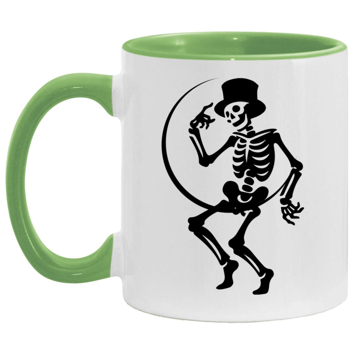 Moon and Skeleton -- 11oz Accent Mug