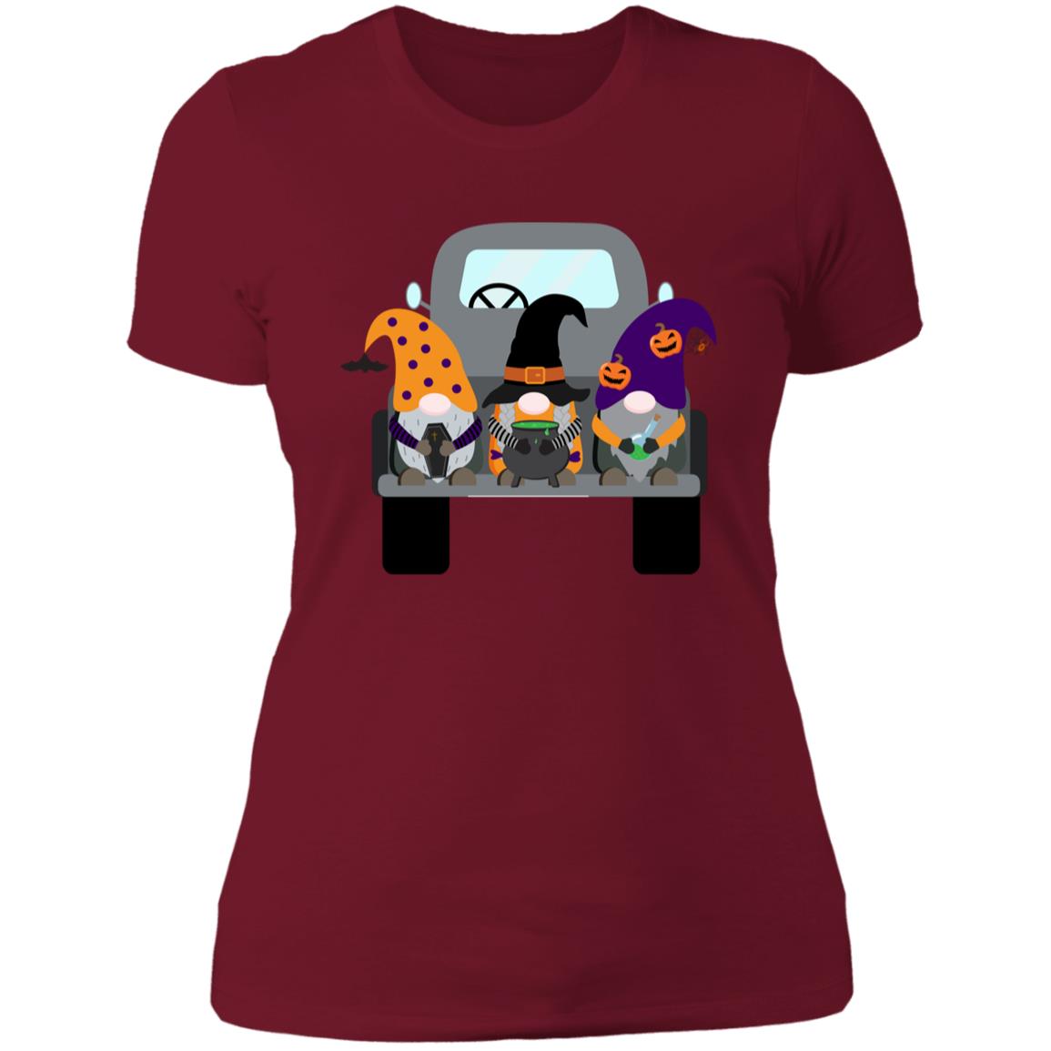 Halloween Gnomes in a Truck NL3900 Ladies' Boyfriend T-Shirt