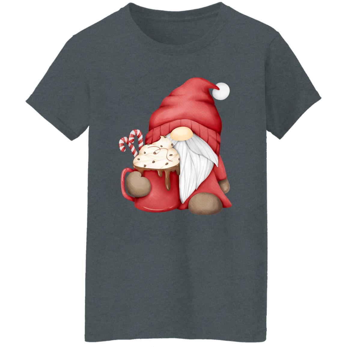 Hot Chocolate Gnome G500L Ladies' 5.3 oz. T-Shirt