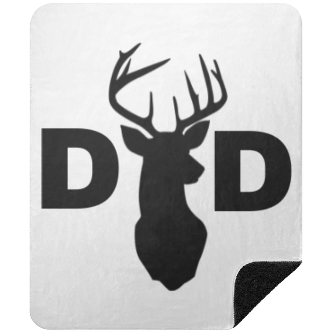 Dad Deer Dad hat BSHM Premium Black Sherpa Blanket 50x60