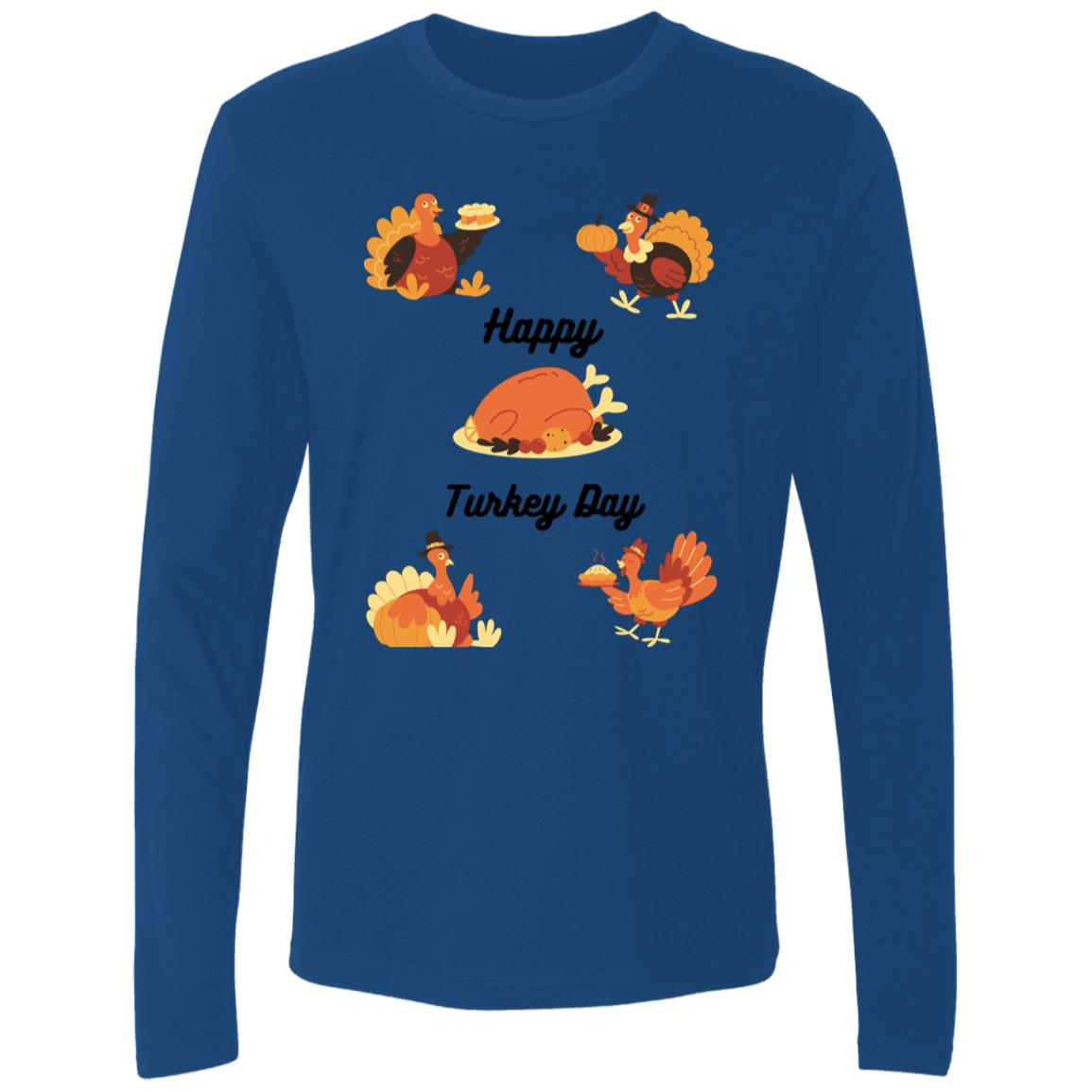 Happy Turkey Day -- Men's Premium LS