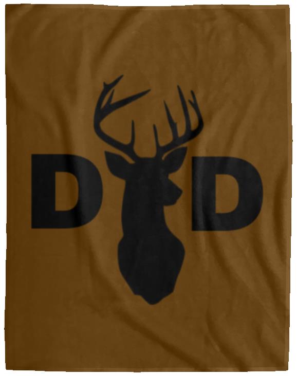 Dad Deer Dad hat VPL Cozy Plush Fleece Blanket - 60x80