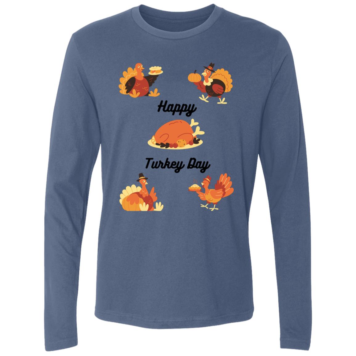 Happy Turkey Day -- Men's Premium LS