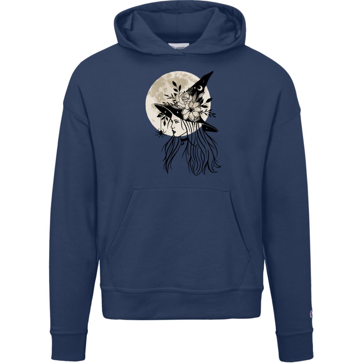 Witchy Moon -- Champion Womens Powerblend Hoodie