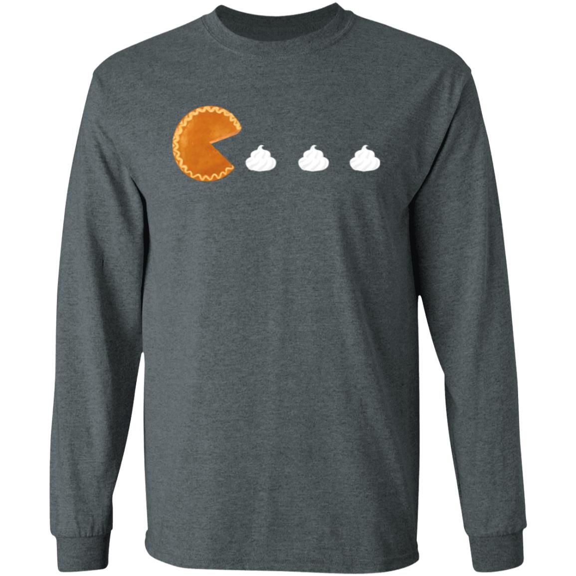 Pumpkin Pac Man -- LS T-Shirt 5.3 oz.